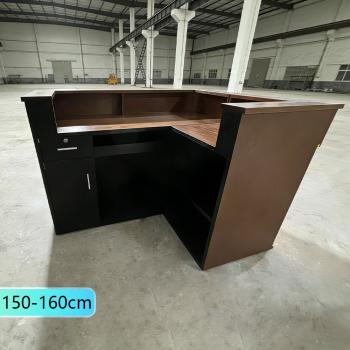 Muxing Maßanfertigung Bartisch Bar-Tresen Eckbartresen Gastronomie-Theke Restaurant-Bar Empfangstresen Braun