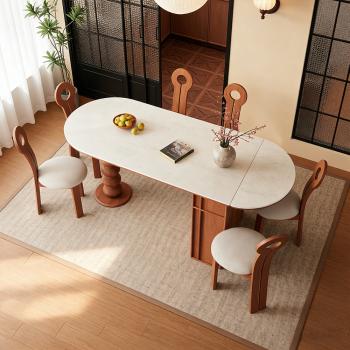 Muxing Esstisch, Esstisch-Set, ovaler Esstisch, Familien-Esstisch, Esstisch-Set mit sechs Stühlen