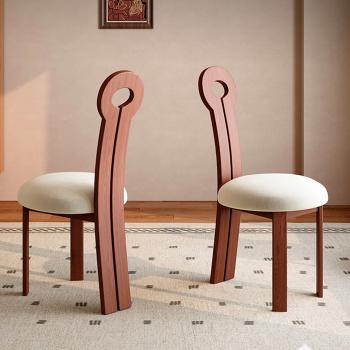 Muxing 2er-Set，Essstuhl aus Eichenholz mit Rückenlehne, Esszimmerstuhl, 45 × 52 × 90 cm