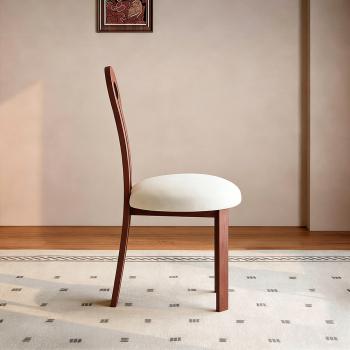 Preview: Muxing 2er-Set，Essstuhl aus Eichenholz mit Rückenlehne, Esszimmerstuhl, 45 × 52 × 90 cm