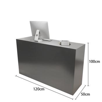 Muxing Bartheke, Kassentheke, Edelstahl-Bartheke, Metall-Bartheke, minimalistische Metall-Bartheke