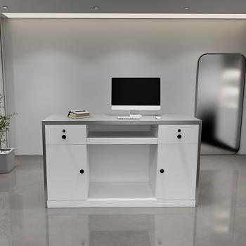 Muxing Bartheke, Kassentheke, Edelstahl-Bartheke, Metall-Bartheke, minimalistische Metall-Bartheke