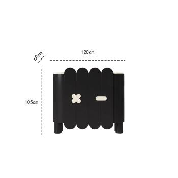 Muxing Kassentheke für Bekleidungsgeschäft, Kassentheke für Beautysalon, Empfangstheke, Rezeptionstheke, Gewerbetheke, Schwarze Theke