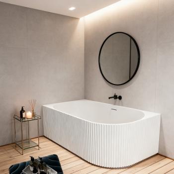 Preview: Muxing Badewanne, Acryl-Badewanne, freistehende Badewanne, Gestreifte Badewanne, LED-Badewanne