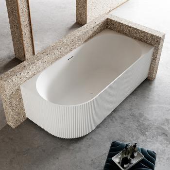 Muxing Badewanne, Acryl-Badewanne, freistehende Badewanne, Gestreifte Badewanne, LED-Badewanne