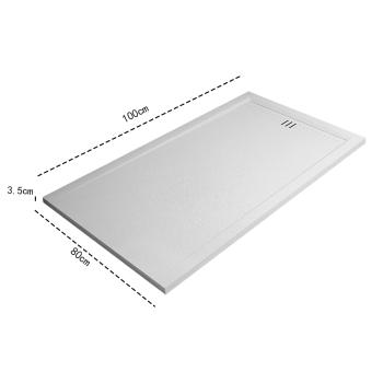 Muxing Duschwannenboden, freistehende Duschwanne, Duschwanne, quadratische Duschwanne, rutschfeste Duschwanne