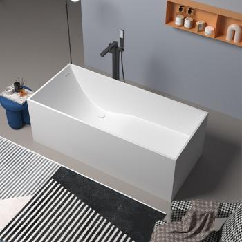 Preview: Muxing Badewanne, quadratische Badewanne, freistehende Badewanne, rechteckige Badewanne, matte Badewanne