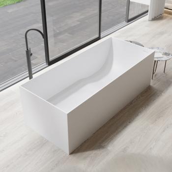 Preview: Muxing Badewanne, quadratische Badewanne, freistehende Badewanne, rechteckige Badewanne, matte Badewanne