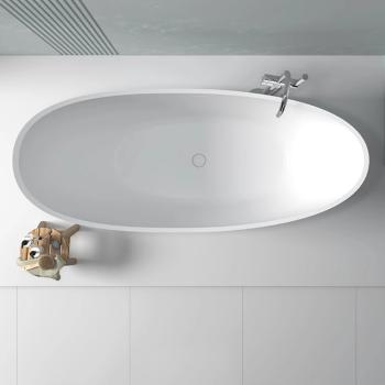 Muxing Badewanne, freistehende Badewanne, mondförmige Badewanne, Badewanne zum Baden, Badewanne für das Badezimmer