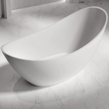 Muxing Badewanne, freistehende Badewanne, mondförmige Badewanne, Badewanne zum Baden, Badewanne für das Badezimmer