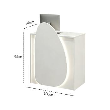 Muxing Bar Theke, Tresen, Empfangstheke, Bar Theke mit Runddesign, Kassentheke, kleine Bar Theke