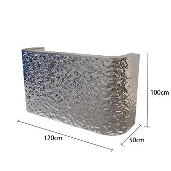 Muxing Runde Bartheke Kassentresen Hotel-Empfangstheke Wasserwellen-Design