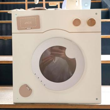 Muxing Kinderspielhaus Holzspielzeug Simulation Waschmaschine