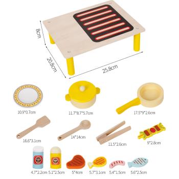 Großhandel B2B Spielhaus aus Holz pädagogisches Kinderspielzeug Grill Koch