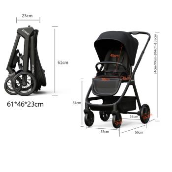 Großhandel B2B Kinderwagen + Babytragetasche 2 in 1 Zusammen klappbar mobil