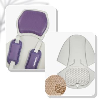360Home Zusammenklappbarer Kinderwagen 1 in 2 Sitz- und Liege 【V18PLUS】Lila