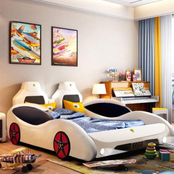 Großhandel B2B  Auto LED Raser Jungen Kinder Bett Cool Bequem weiß