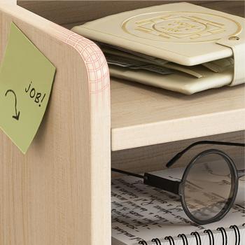 360Home Kleiner Regal Bürobedarf für schreibtisch Lagerung Eiche