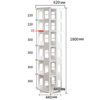 Großhandel B2B Massiv Holz Stehendes drehbares Bücherregal einfaches Regal