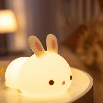 360Home Kaninchen wiederaufladbare Silikonlampe für das Bett