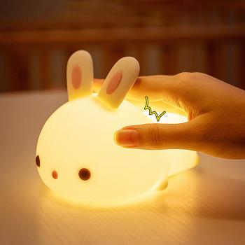 360Home Kaninchen wiederaufladbare Silikonlampe für das Bett