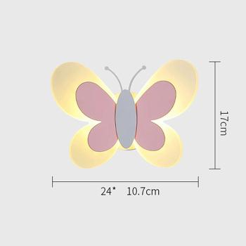 360Home Kinderzimmer Cartoon Schmetterling Wandleuchte Nachtlicht