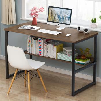 360Home Computertisch Büro Schreibtisch + Regal Eiche schwarz gebürstet