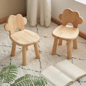 MuXing Kinderstuhl mit Rückenlehne – Kinderhocker, Stuhl für Kleinkinder, Niedriger Hocker, für Kinderzimmer & Vorschule Holzfarbe L26*H45cm