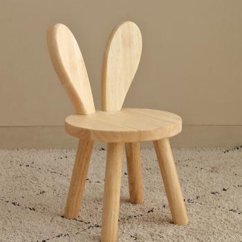 MuXing Kinderstuhl mit Rückenlehne – Kinderhocker, Stuhl für Kleinkinder, Niedriger Hocker, für Kinderzimmer & Vorschule Holzfarbe L26*H45cm