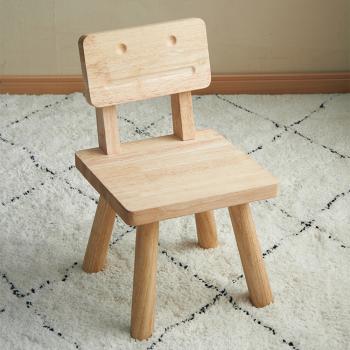 MuXing Kinderstuhl mit Rückenlehne – Kinderhocker, Stuhl für Kleinkinder, Niedriger Hocker, für Kinderzimmer & Vorschule Holzfarbe L26*H45cm