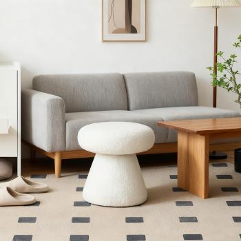 Muxing Wechselbank für Schuhe, Wohnzimmer Hocker, Sofahocker, Schuhhocker, Fußbank, Fußschemel, Betthocker