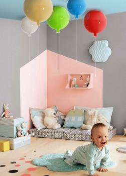 Kinderlampe Dekolampe Ballonlampe Ballon schön bunt Kinderzimmer