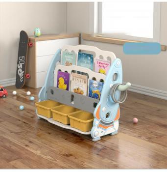 Children's Bookcase Shelf with Boxes Toy Box