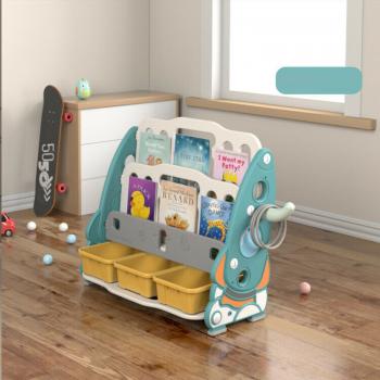 Children's Bookcase Shelf with Boxes Toy Box