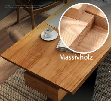 Design Holz Massiv Schreibtisch Computertisch auch nach Mass