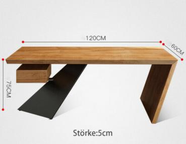 Design Holz Massiv Schreibtisch Computertisch auch nach Mass