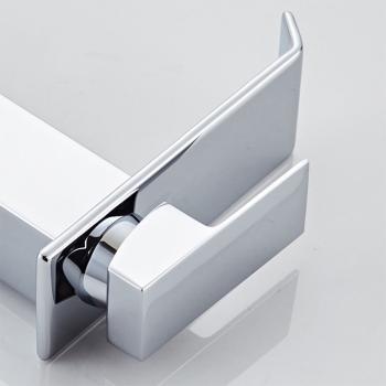 Muxing Waschtischarmatur Hoch Wasserfall Wasserhahn Wasserhahn Bad  Einhebelmischer Waschtischarmatur 304 Edelstahl Chorm