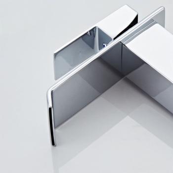 Muxing Waschtischarmatur Hoch Wasserfall Wasserhahn Wasserhahn Bad  Einhebelmischer Waschtischarmatur 304 Edelstahl Chorm