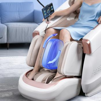 Muxing Massagesessel,Massagestuhl Zero Gravity für Ganzkörper, mit Heizung, SL Track,Thai Stretch Massagestuhl, Bluetooth 3D Surround Musik【GH-L001】