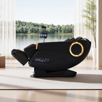 Muxing Massagesessel,Massagestuhl Zero Gravity für Ganzkörper, mit Heizung, SL Track,Thai Stretch Massagestuhl, Bluetooth 3D Surround Musik【GH-L001】