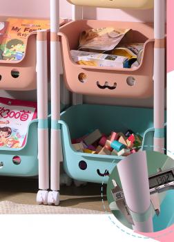 Children's Shelf Beautiful Baskets Storage Movable Toy Box Nursery