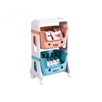 Children's Shelf Beautiful Baskets Storage Movable Toy Box Nursery