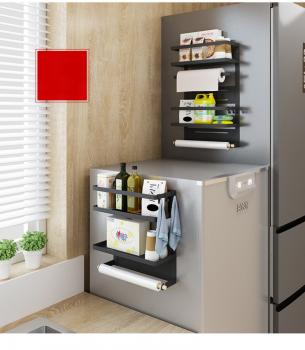 Kitchen Shelf Magnetic Fridge Shelf Spice Rack Hanging Shelf
