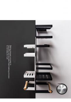 Kitchen Shelf Magnetic Fridge Shelf Spice Rack Hanging Shelf