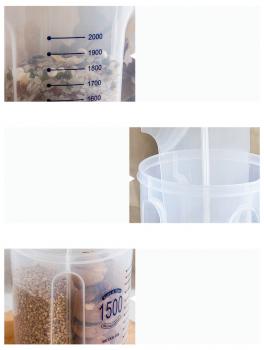 Food Storage Tin Flour Tin Container Storage with Separator