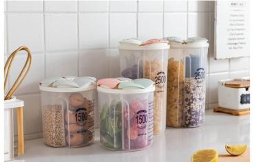 Food Storage Tin Flour Tin Container Storage with Separator