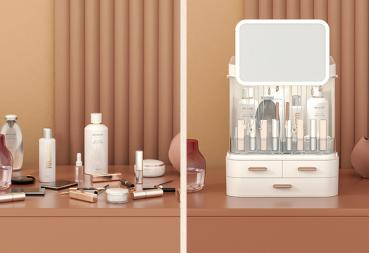 Make-up Storage Make-up Cupboard Make Up Compact with LED Mirror