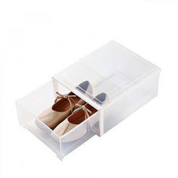 Schuhboxen transparent stapelbar Schuhaufbewahrung Box