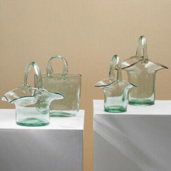 Muxing Glas Blumenvase Handtasche geformt klar Vase Aquarium