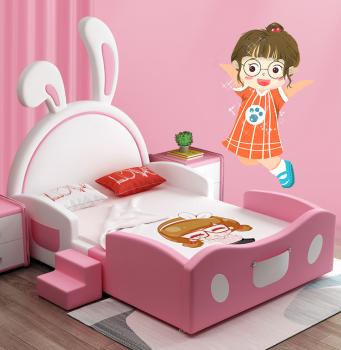 Großhandel B2B  Kaninchen Mädchen Kinder Bett Rosa Hasenohre 150cm*190cm